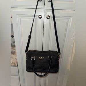 Kate Spade Black Textured Crossbody Bag